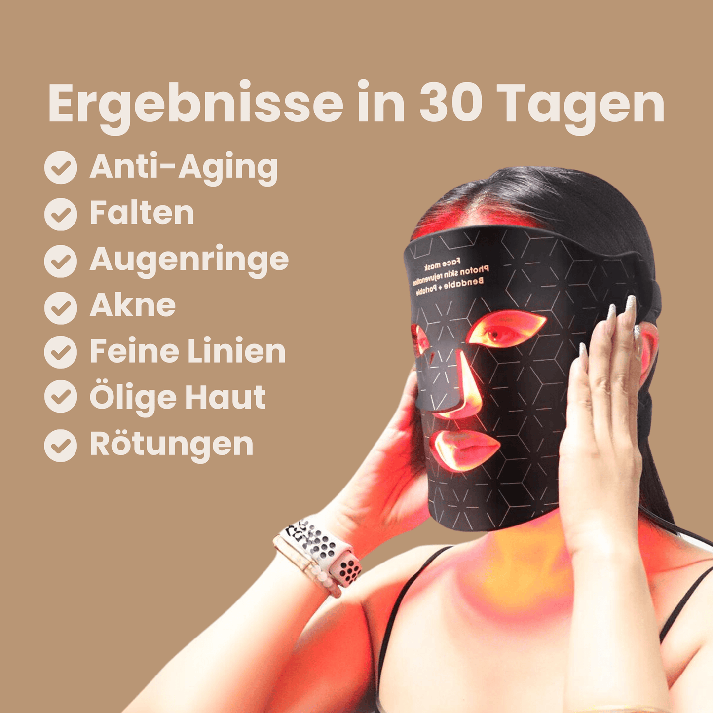 DermiGlow - Lichttherapie Maske