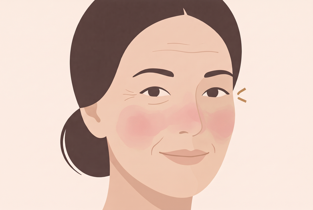Illustration: Rötungen auf den Wangen